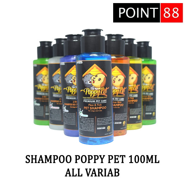 Shampoo Kucing &amp; Anjing POPPY PET Wangi Premium Pet care 100ml