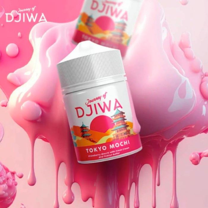 LIQUID 60ML JOURNEY OF DJIWA TOKYO MOCHI STRAWBERRY MOCHI 3MG