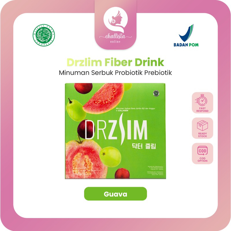 Drzlim Dr Zlim slimming fiber probiotik prebiotik minuman serbuk vitamin diet detox