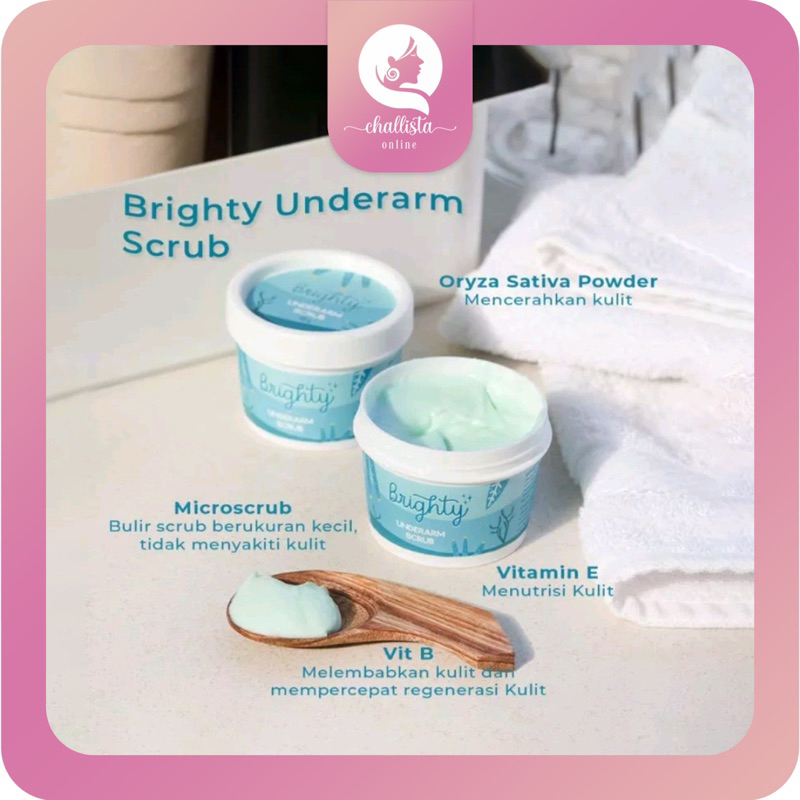 Brighty Underarm Scrub microscrub pencerah ketiak