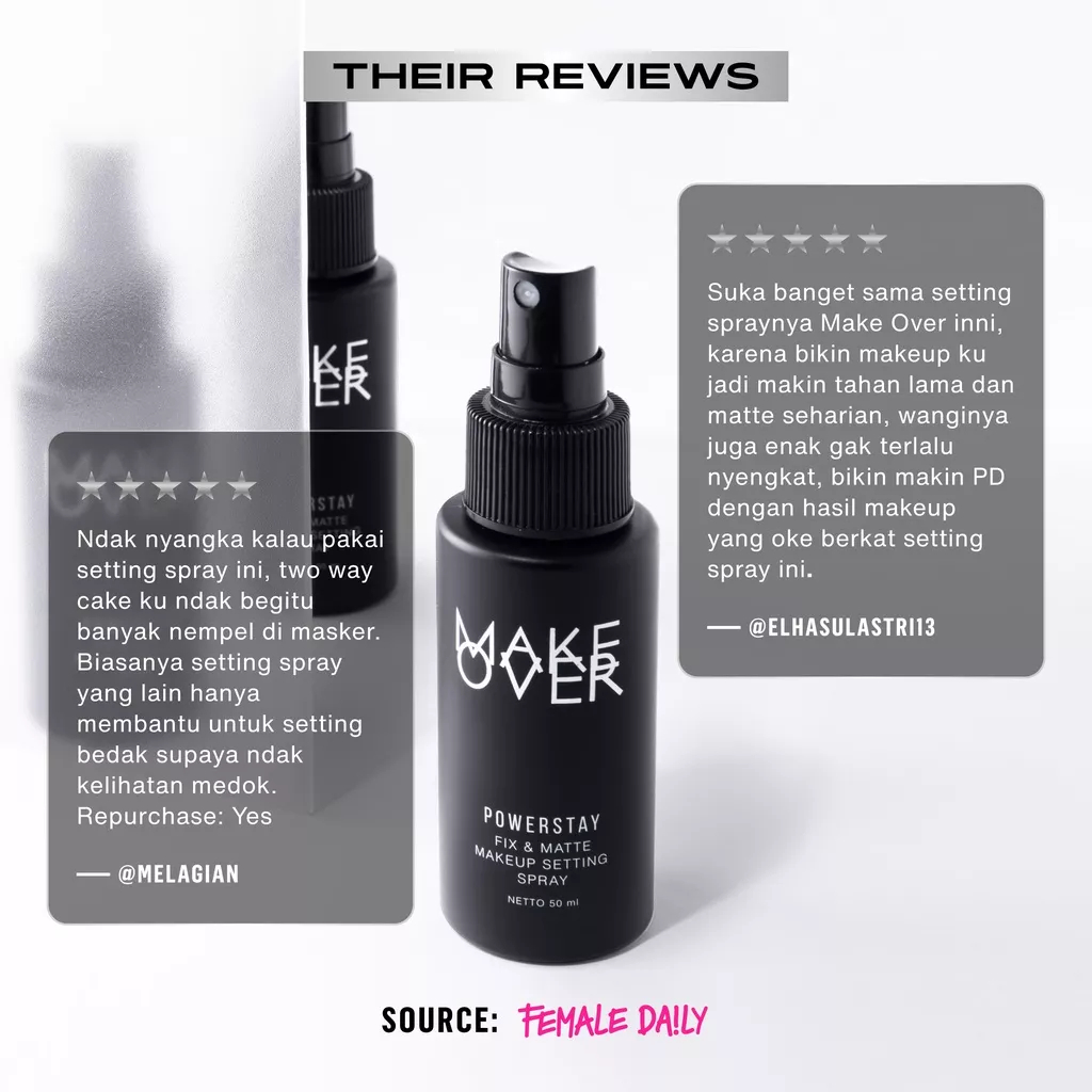 Make Over Powerstay Fix &amp; Matte Makeup Setting Spray 50ml | Setting Spray