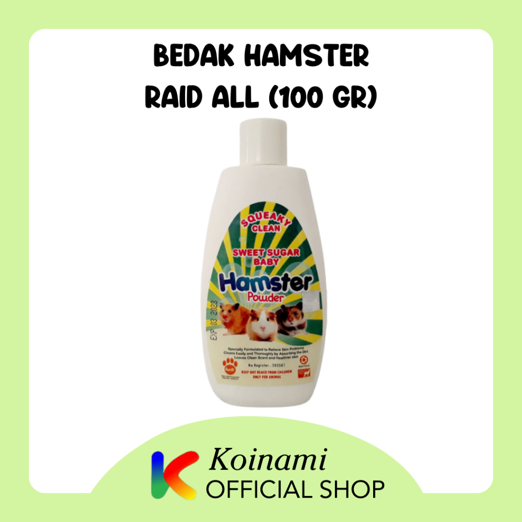 BEDAK HAMSTER 100gr / chinchila kelinci marmut rabbit / raid all