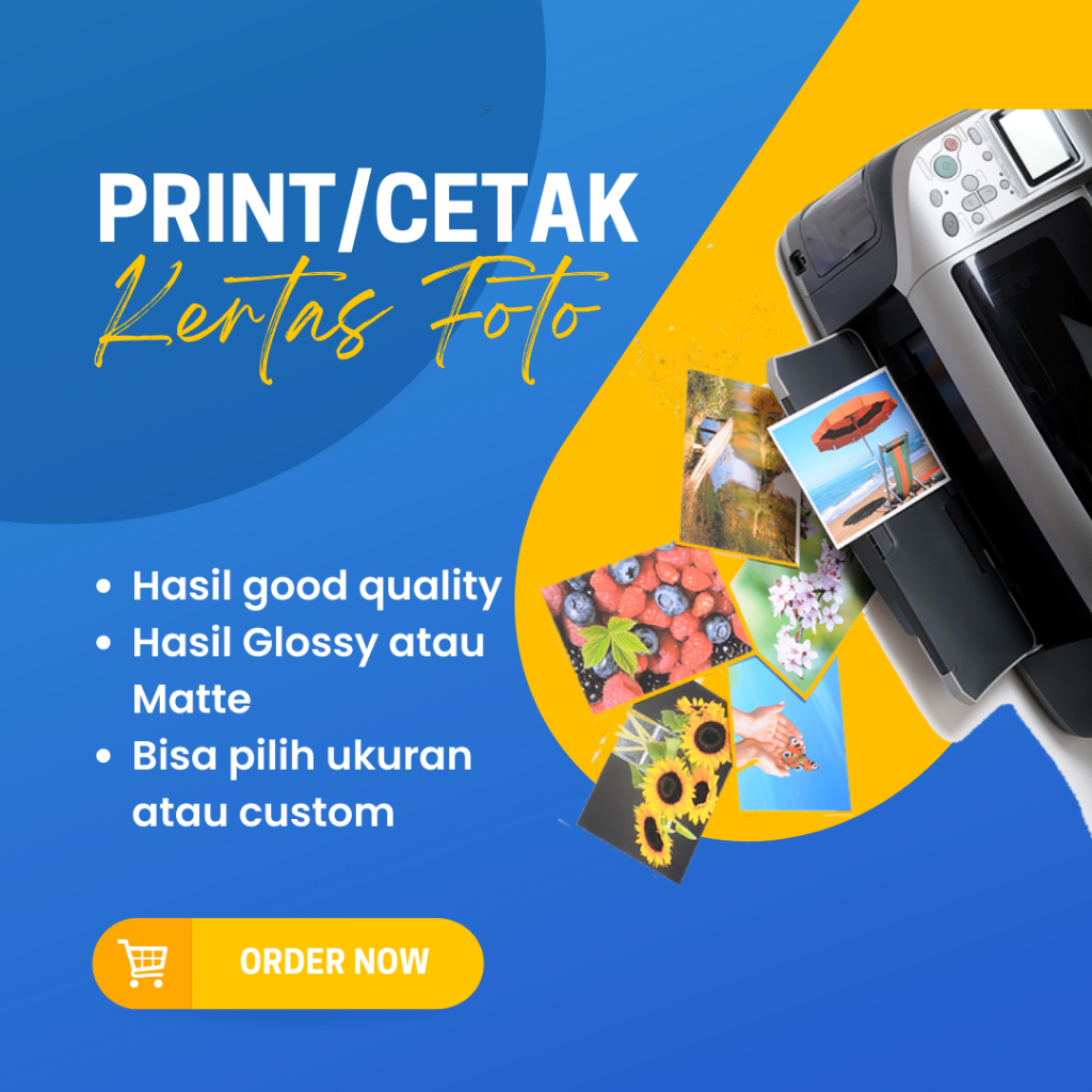 

CETAK KERTAS FOTO (PAS FOTO 2X3, 3X3, 3X4, 4X6)
