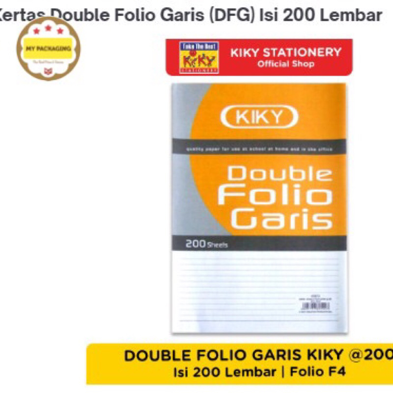 Kertas Double Folio Bergaris Tebal Halus Rapih Premium