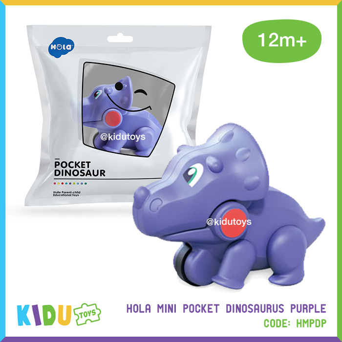 Mainan Anak Mini Figure Dinosaurus Hola Mini Pocket Dinosaurus Kidu Baby
