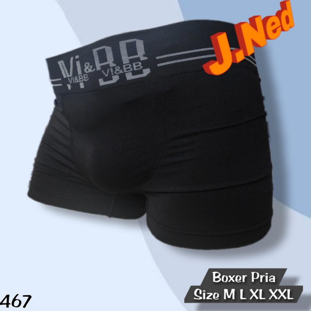 J467S (6 PCS) Celana Dalam Pria Boxer IMPORT M L XL