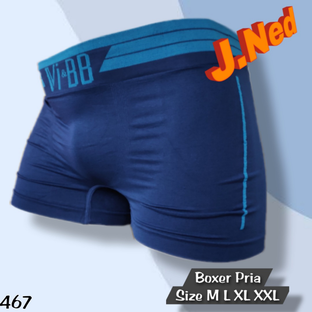 J467S (6 PCS) Celana Dalam Pria Boxer IMPORT M L XL