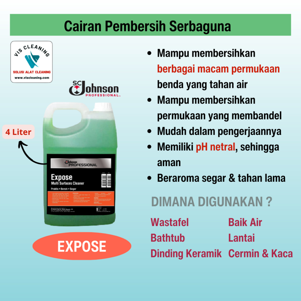 SC Johnson Expose - Cairan Pembersih Serbaguna 4L