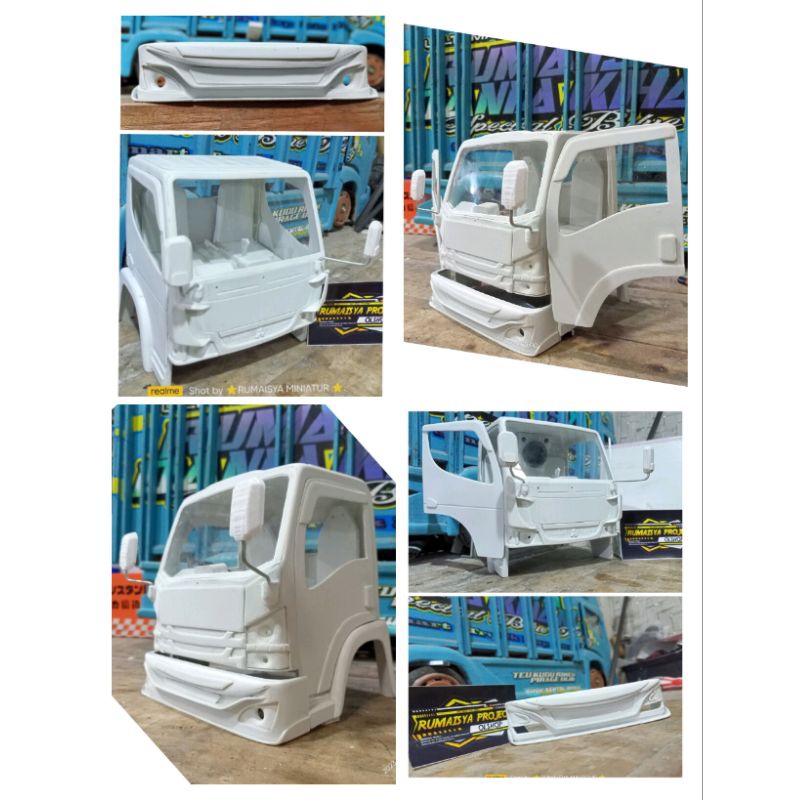 KABIN MINIATUR TRUK SKALA 1:12 PVC PARALON