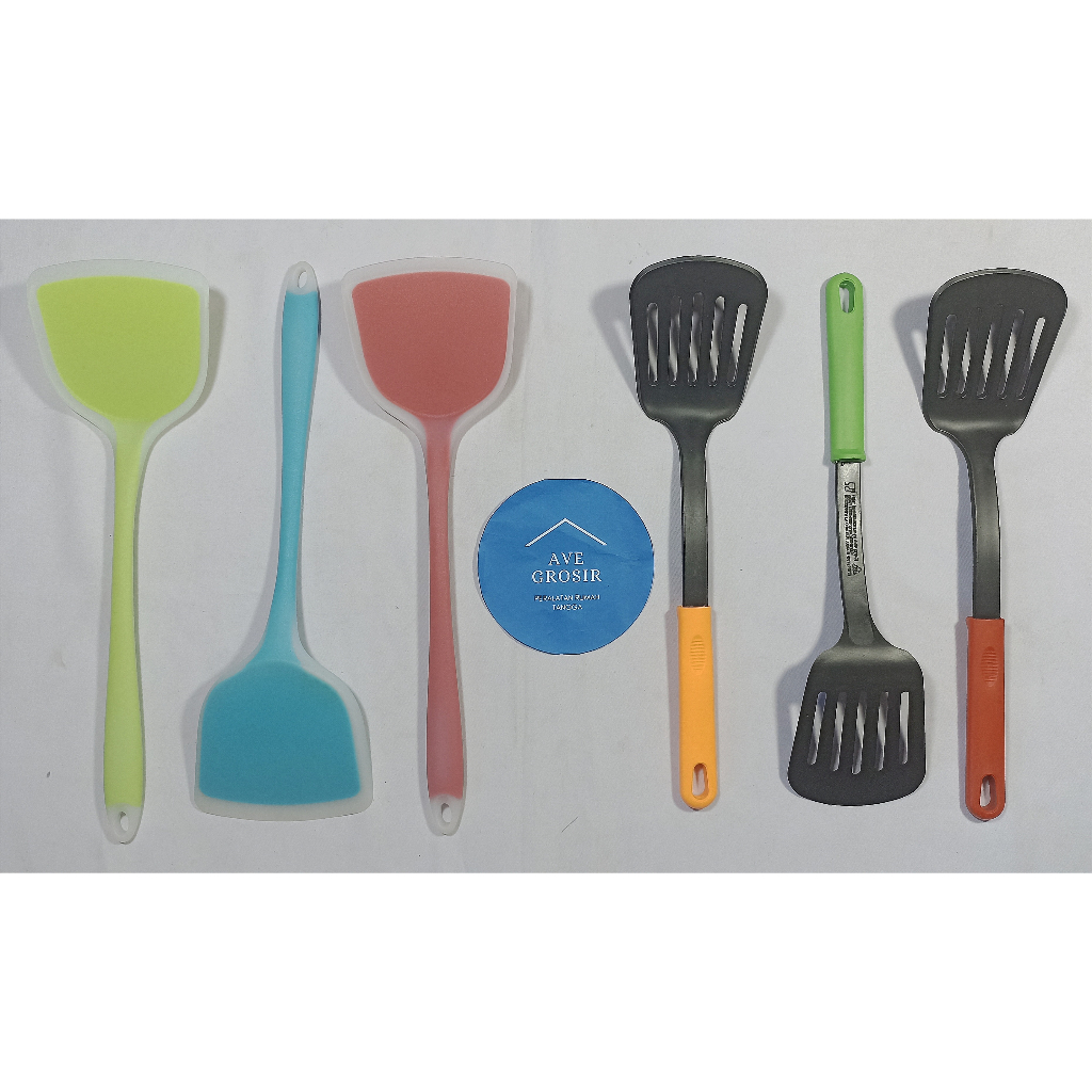 sutil teflon silicon plastik  buat menumis sotil sotel sodet codet spatula
