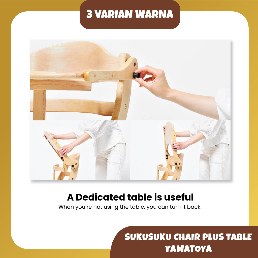 Yamatoya Sukusuku Plus Table Kursi Makan Bayi / Anak