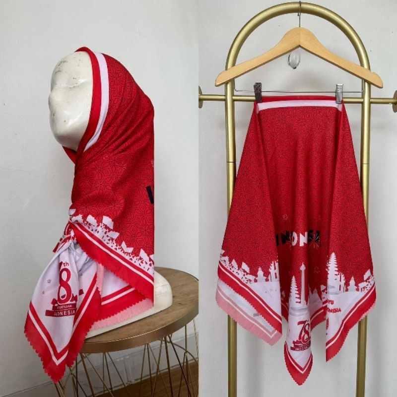 KERUDUNG MERAH PUTIH KEMERDEKAAN // KERUDUNG MERAH PUTIH AGUSTUSAN