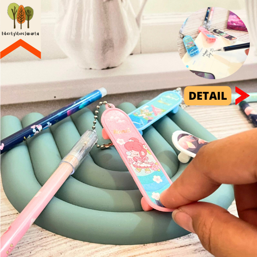 

Pulpen Gel Gantungan Skateboard Nanci Cewe Nancy Tinta Hitam 0,38mm Tersedia Refill Pen Gel Stationery For School Alat Tulis Kantor Sekolah Ready Grosir Kado Ulang Tahun READY COD