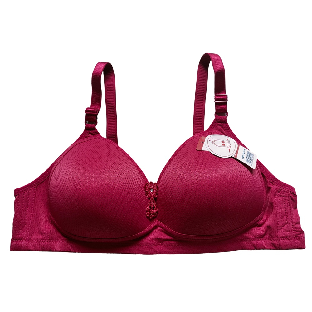 Bra Guini D128 uk 44 Cup D Tanpa Kawat Busa Tipis Kait 3