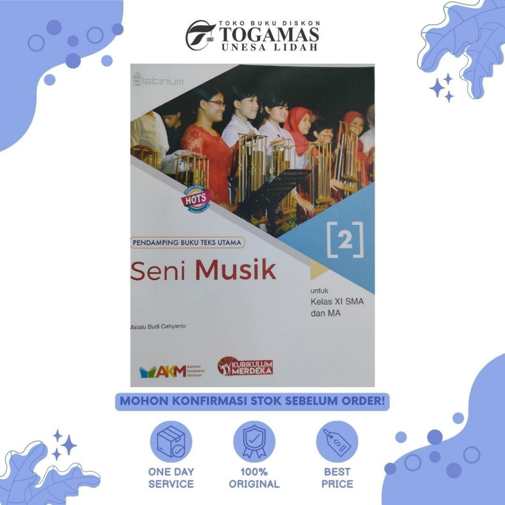 PBTU: SENI MUSIK SMA /MA XI JL2  KSP KURIKULUM MERDEKA GRATIS STICKER NAMA