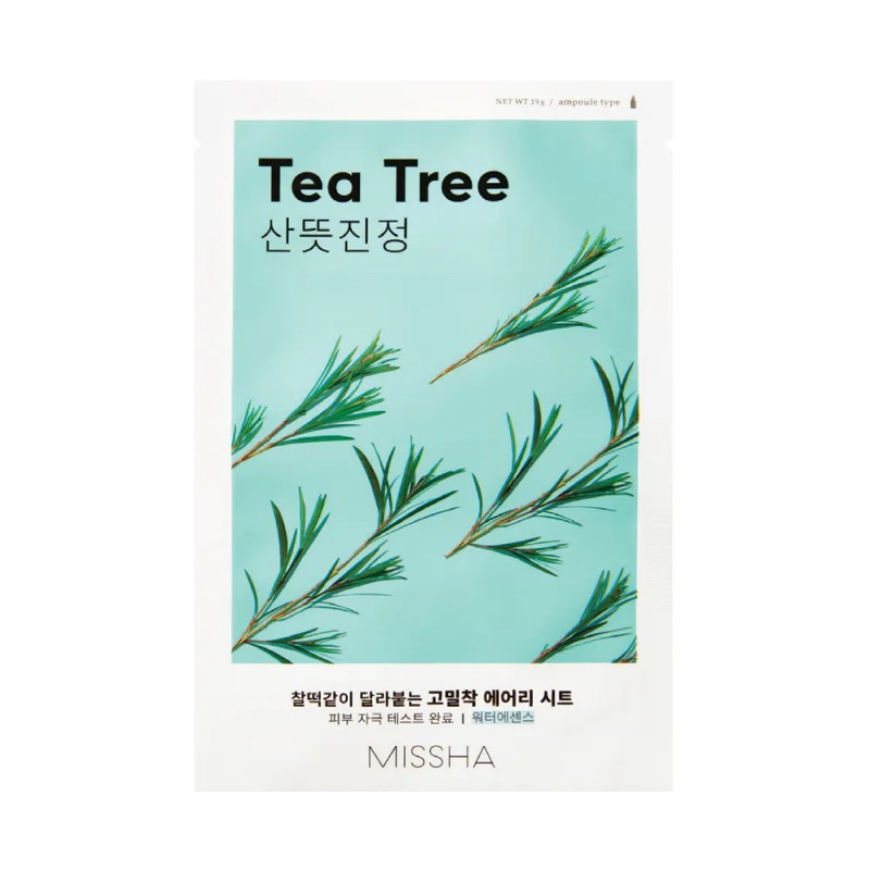 [EXP 08/2025] Missha Airy Sheet Mask Tea Tree / sheet mask / masker wajah / masker Missha