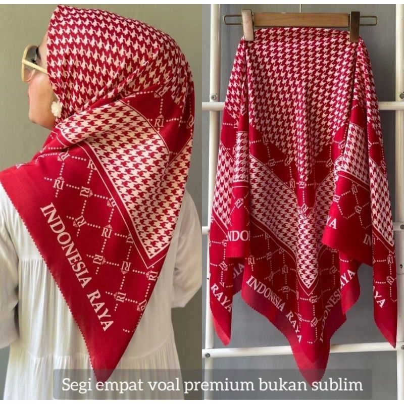 HIJAB MERDEKA/HIJAB MERAH PUTIH/HIJAB 17AN/HIJAB AGUSTUSAN