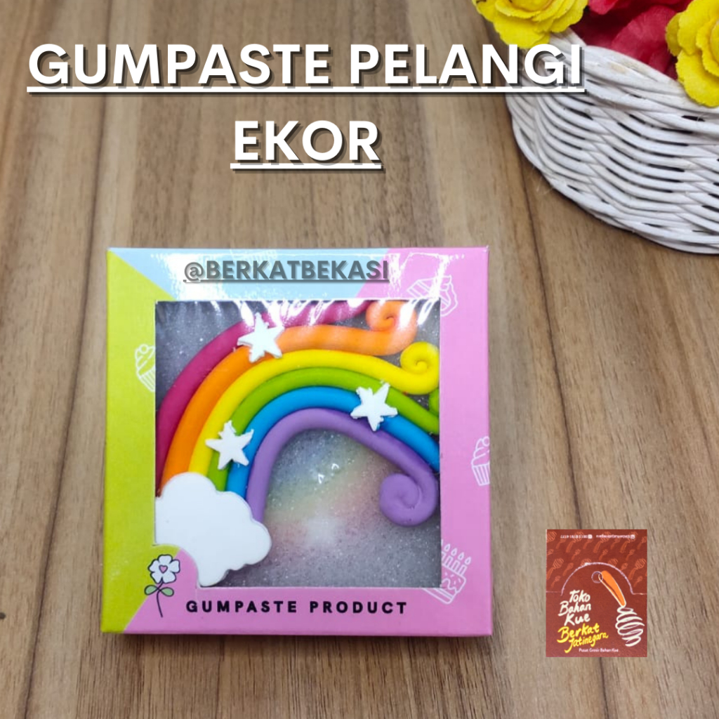 

GUMPASTE PELANGI AWAN ISI 2 PCS / GUMPASTE PELANGI BINTANG / PACK