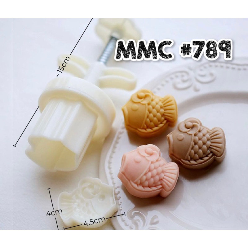 Cetakan Mooncake MMC #789 / Mooncake Mold Ikan / Cetakan Kue Bulan