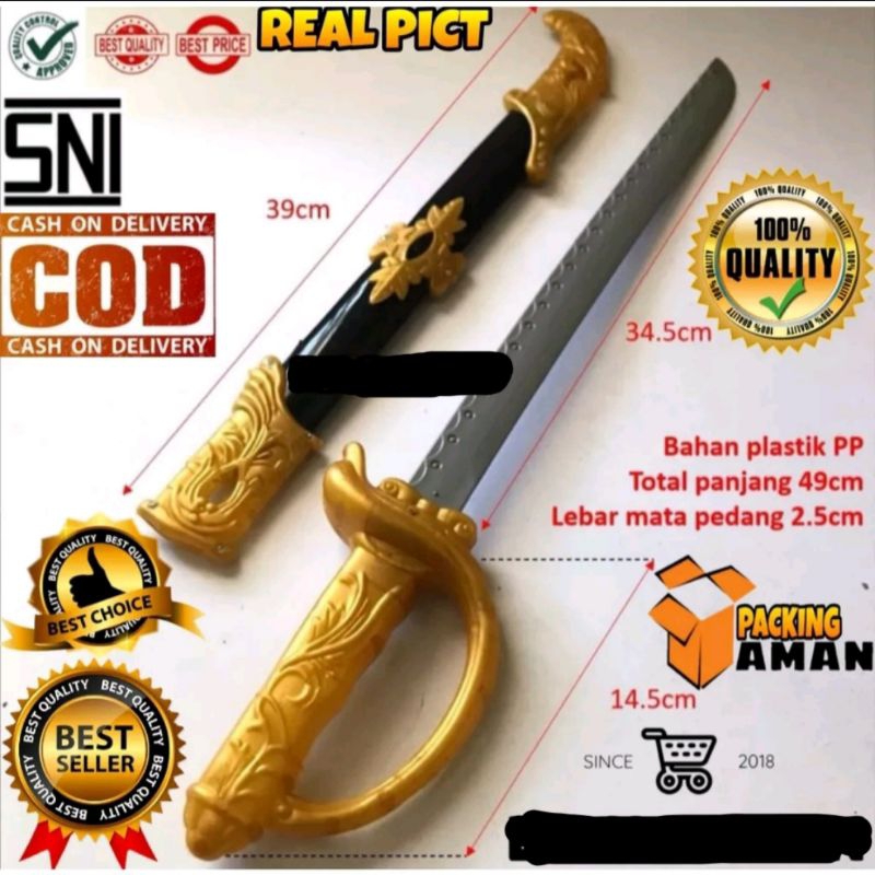 Mainan pedang Aladin plastik - mainan pedang Pedangan