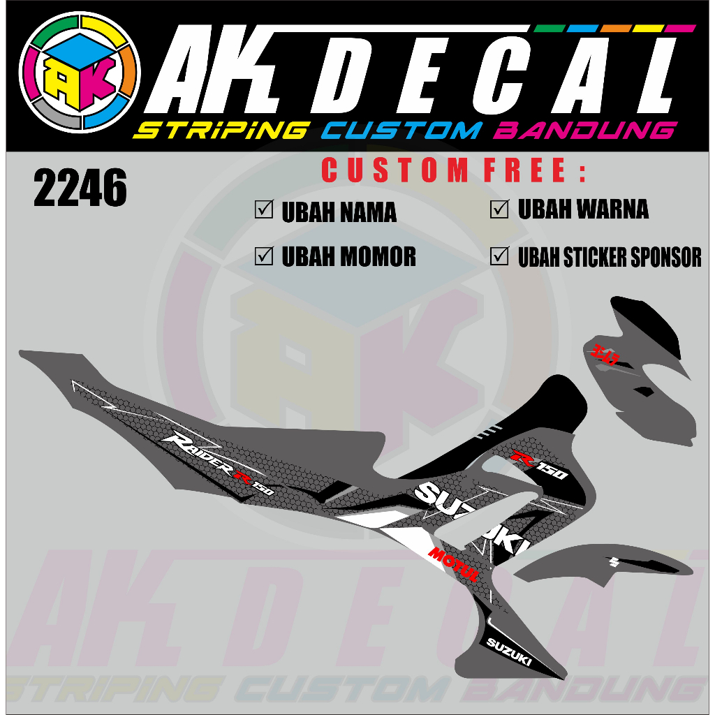 STRIPING SATRIA FU CBU BARONG 2246