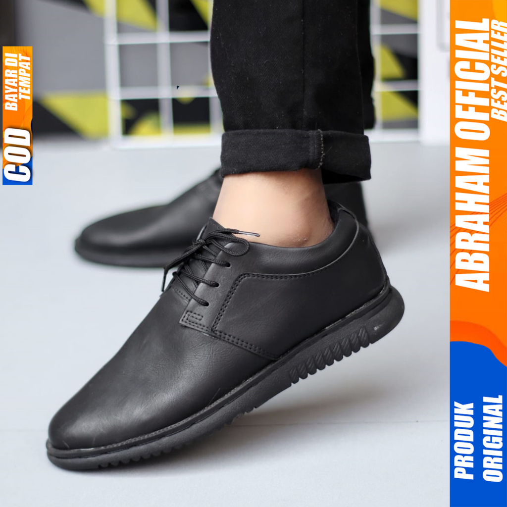 Sepatu Formal Oxford Pantofel Hitam Pria Casual