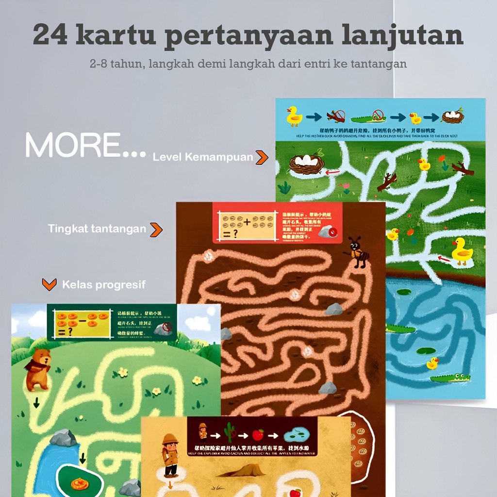 Mainan Edukasi - Maze Book JX819 - Training Book