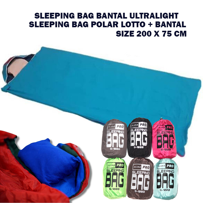 AIMPRO Sleeping bag UL + Bantal - SB - Ultralight - polar