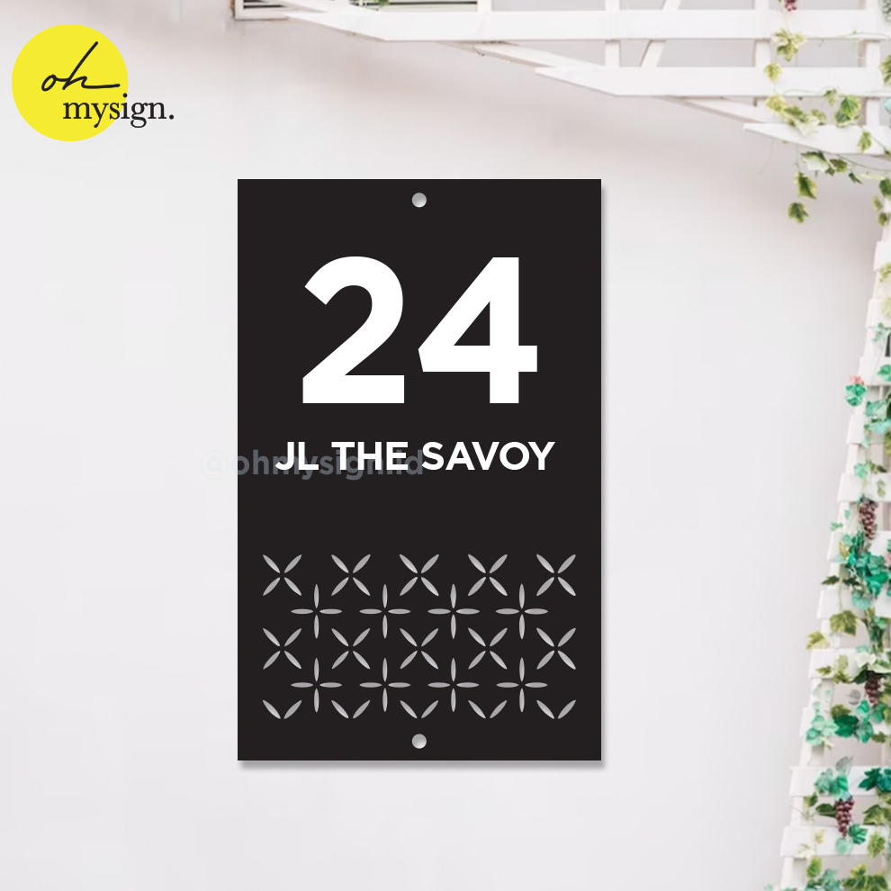 

Custom Papan Alamat Akrilik Nomor Rumah Acrylic Nomer No Minimalist Print Label House Number Label Aesthetic Mewah Modern