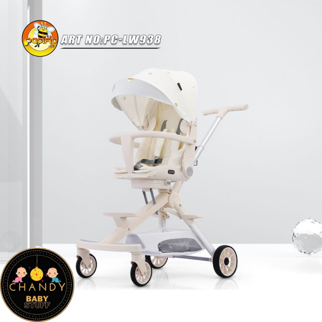 MAGIC STROLLER ALLOY PACIFIC LW 938 BISA 3 POSISI &amp; CABIN SIZE