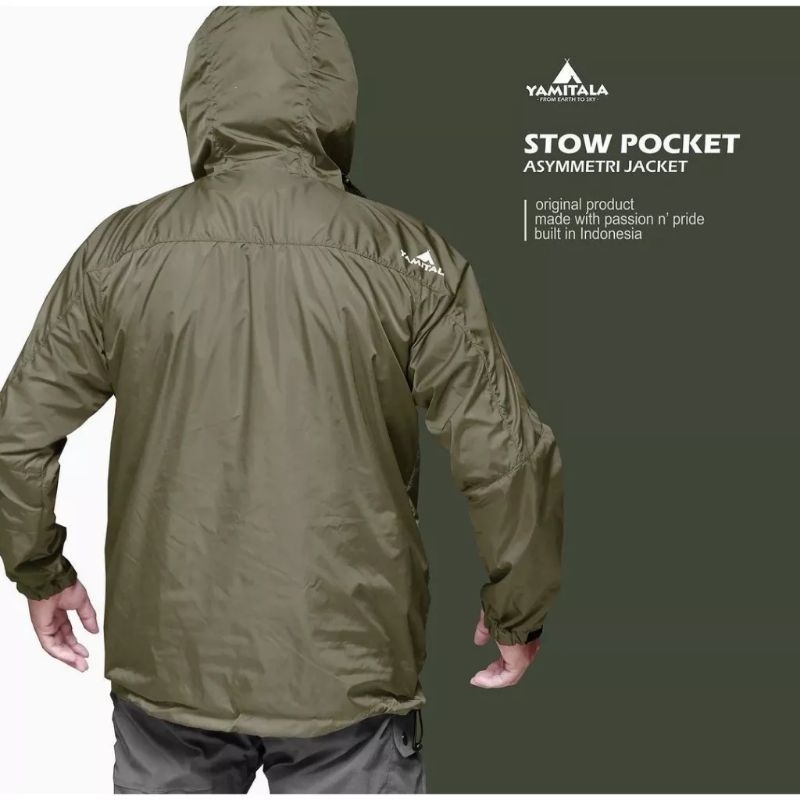 Yamitala Jaket Asymmetry Stow Pocket