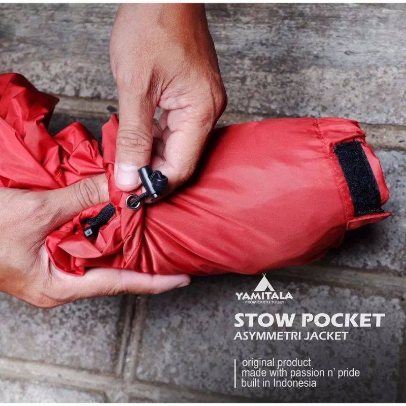 Yamitala Jaket Asymmetry Stow Pocket