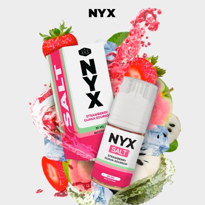 LIQUID 30ML NYX STRAWBERRY GUAVA SOURSOP 30MG