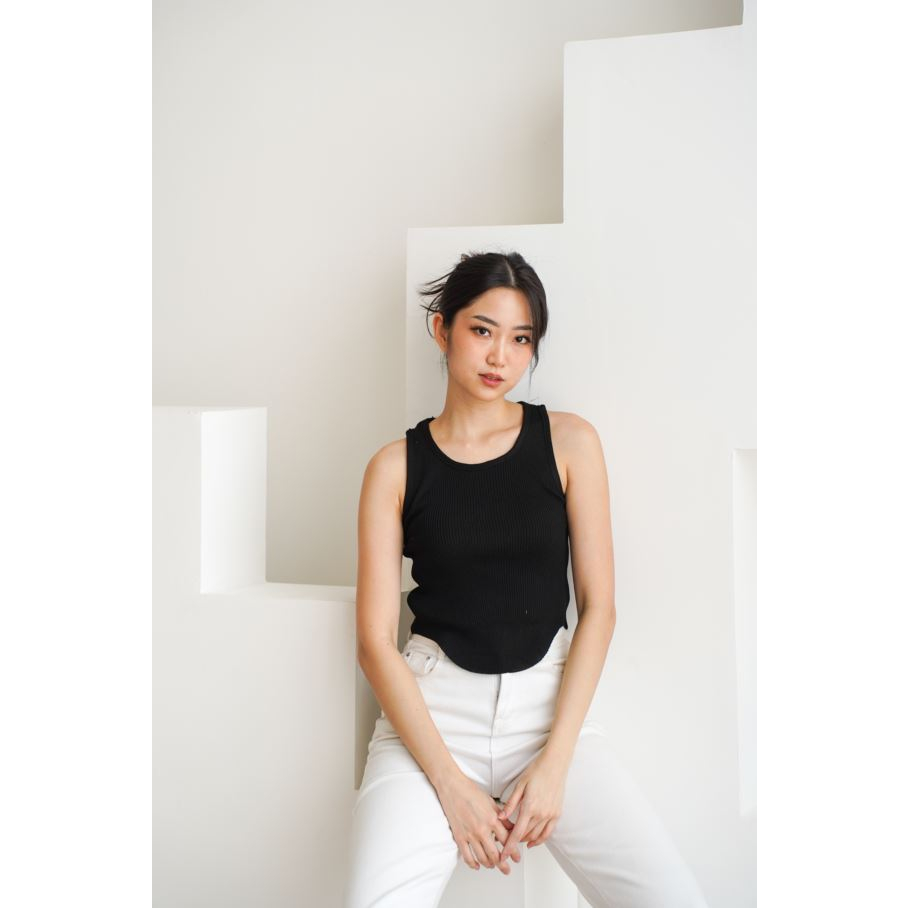 (COD) OH Fashion TankTop Crop Ferrine  #8061