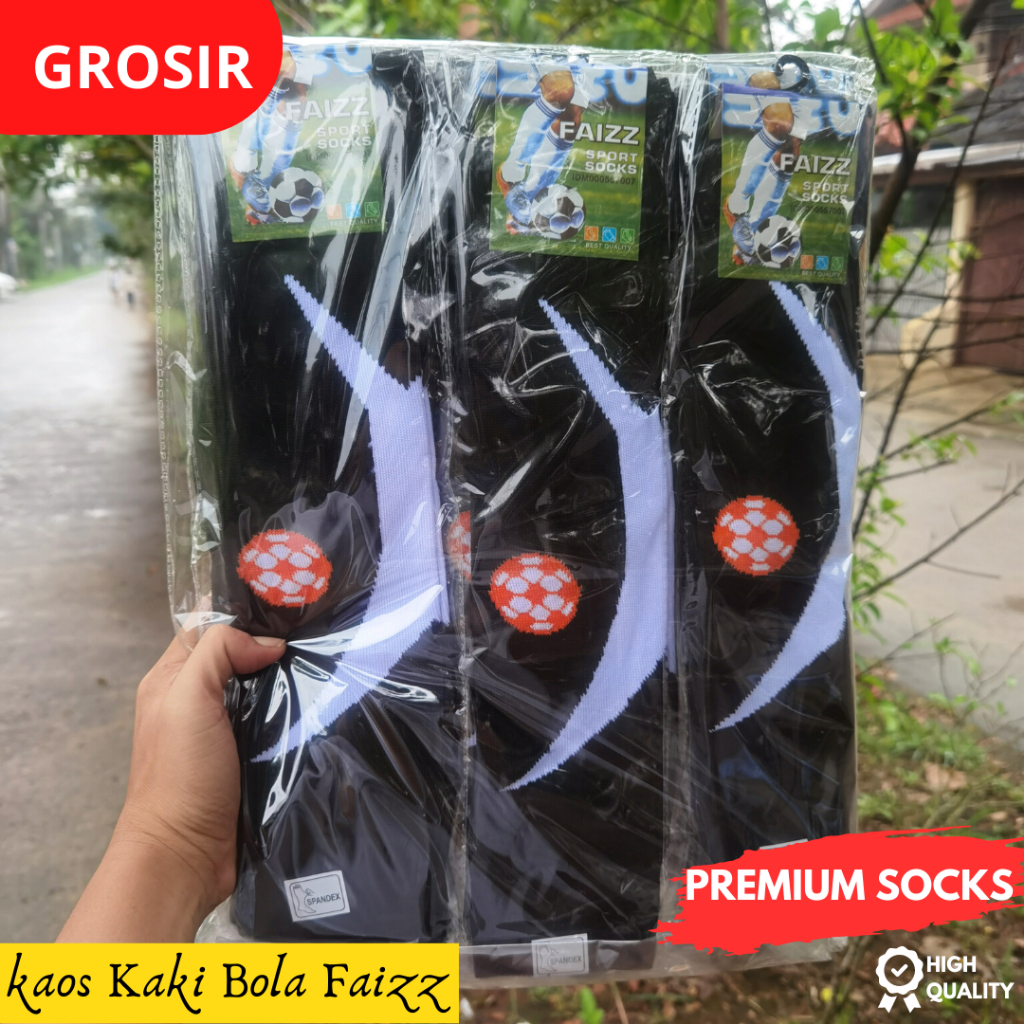 (12pasang) kaos kaki sepak bola panjang / kaos kaki futsal kemas - Grosir 1 lusin kaos kaki sepakbola warna Hijau tebal - kaos kaki sepakbola faizz