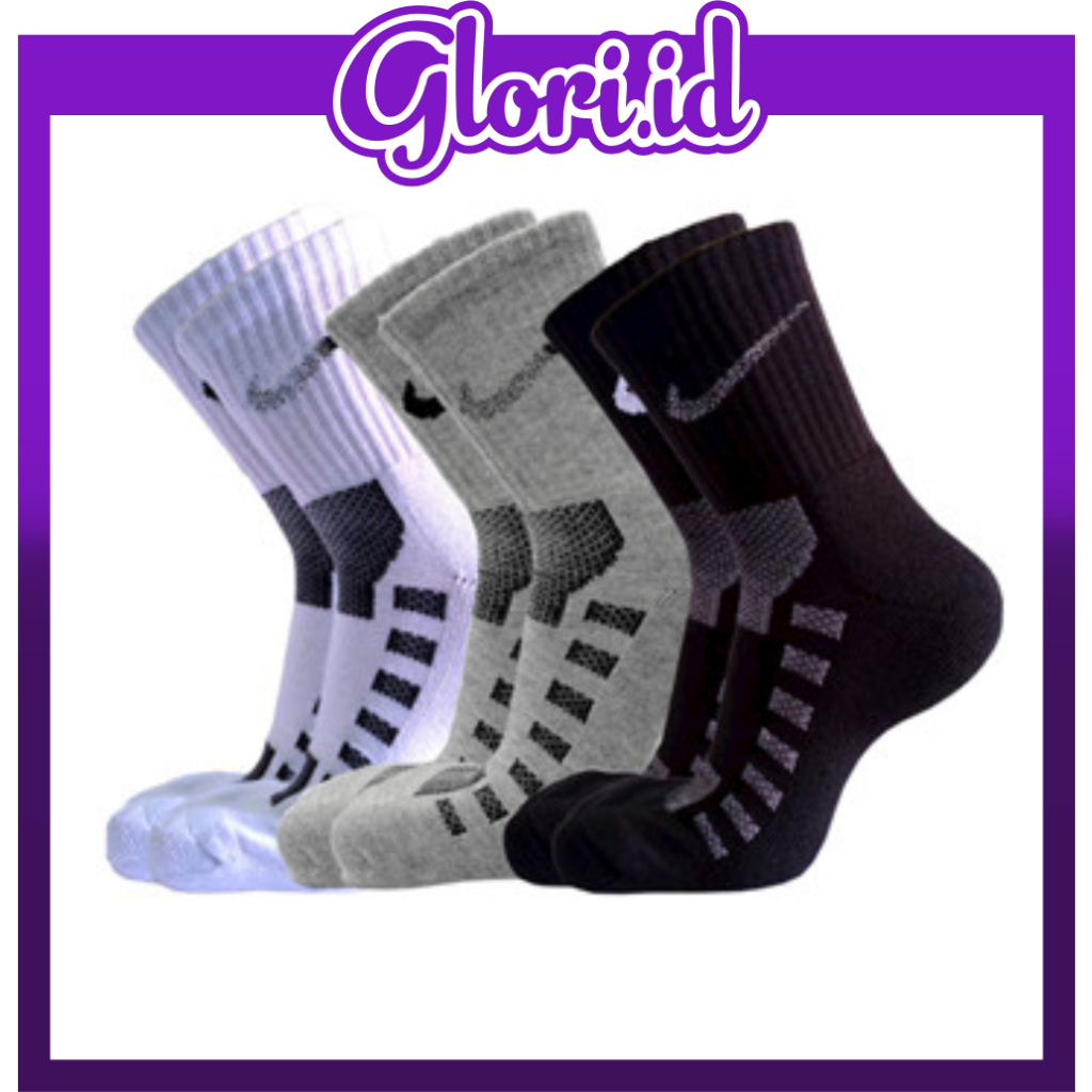 GLORI.ID Kaos Kaki Sport (N13) Bahan Tebal Kaos Kaki Sport Badminton Tebal KK117