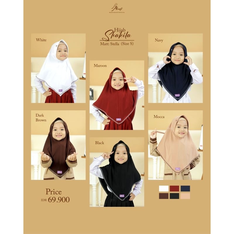 Shakila Hijab Kids by Arrafi Hijab Sekolah Terbaru