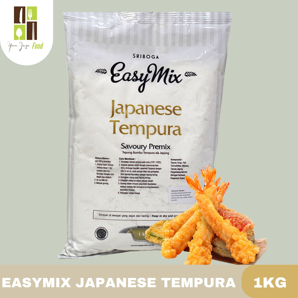 Sriboga Easymix Tepung Japanese Tempura/ Fish'N Chip / Waffle Sweet Premix 1 Kg