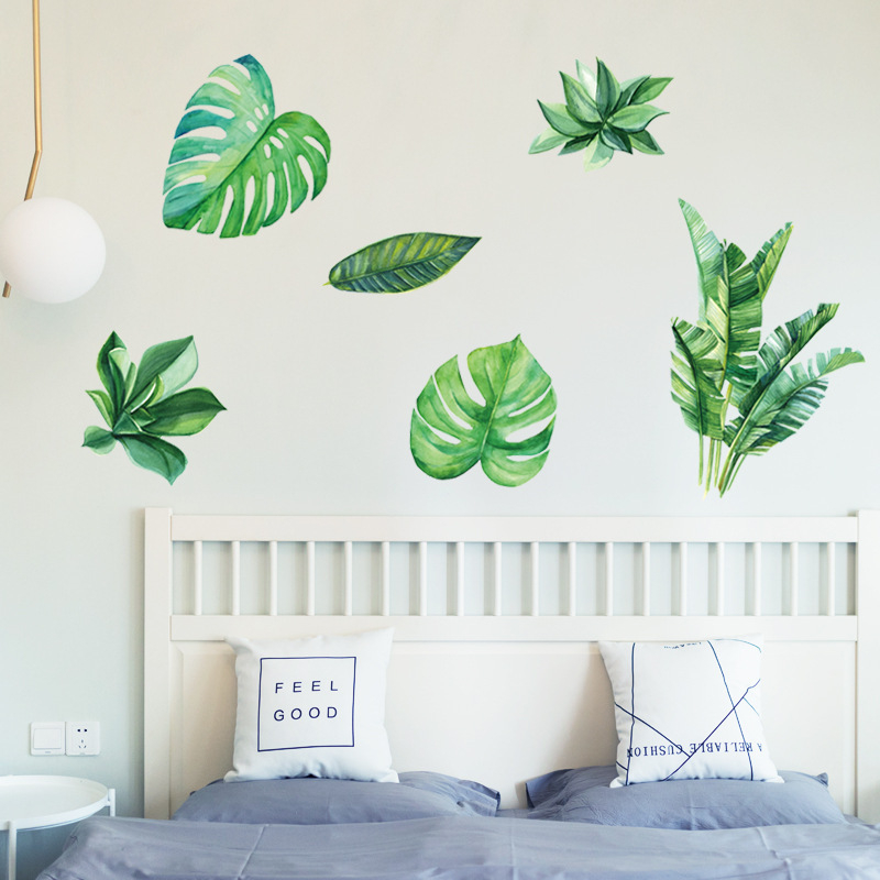 D212 WALLSTICKER WALL STICKER STIKER SETIKER HIASAN DINDING DAUN HIJAU DEKORASI RUMAH RUANG TIDUR TEMPELAN KERAMIK KRAMIK TEMBOK WALLPAPER WALPAPER DEKOR RUANG KELUARGA DECOR PINTU JENDELA KACA KAMAR MANDI MINIMALIS KEKINIAN MURAH @banyak