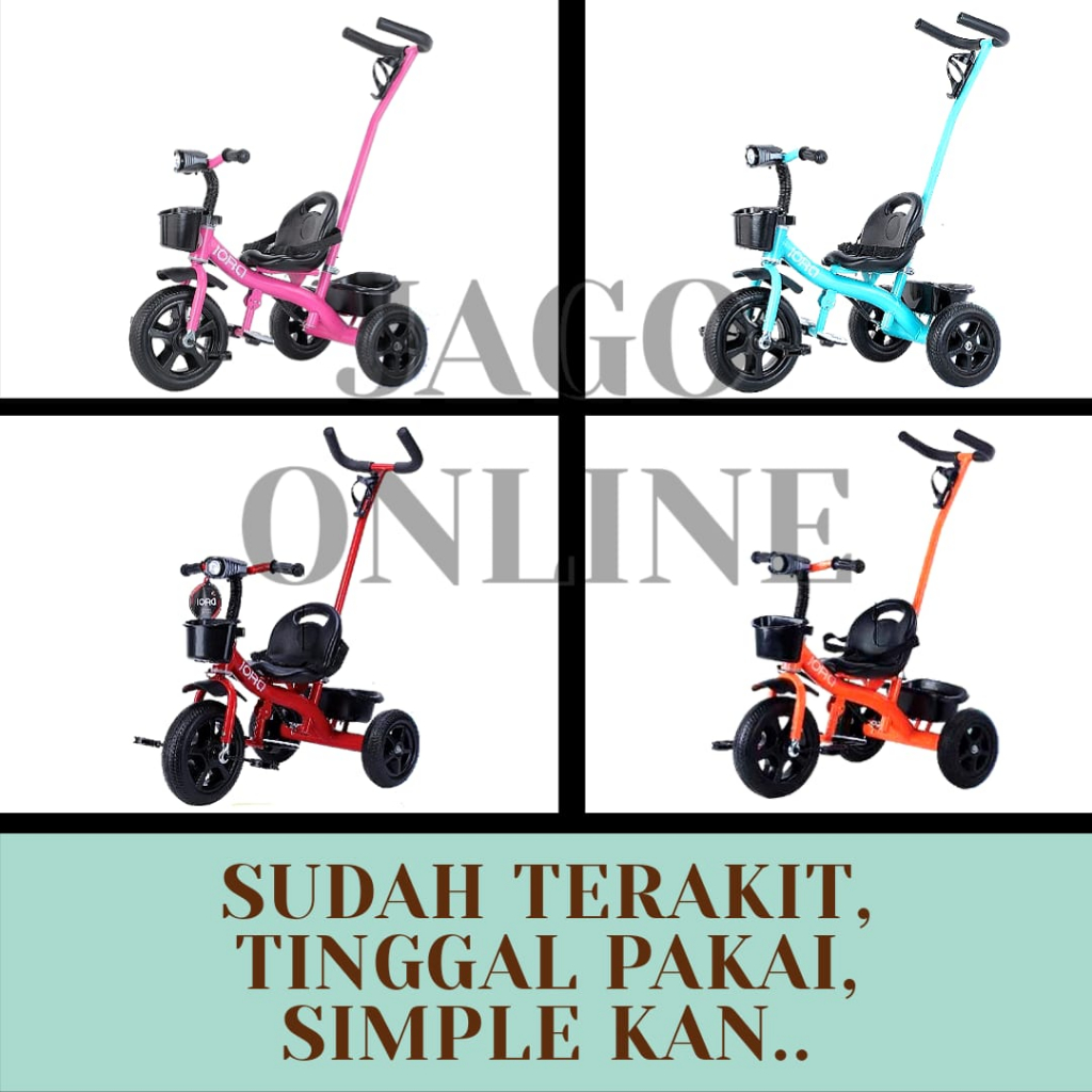 Sepeda Tiga Roda Anak PMB IORA TC 06 & TC-03 Tricycle Murah