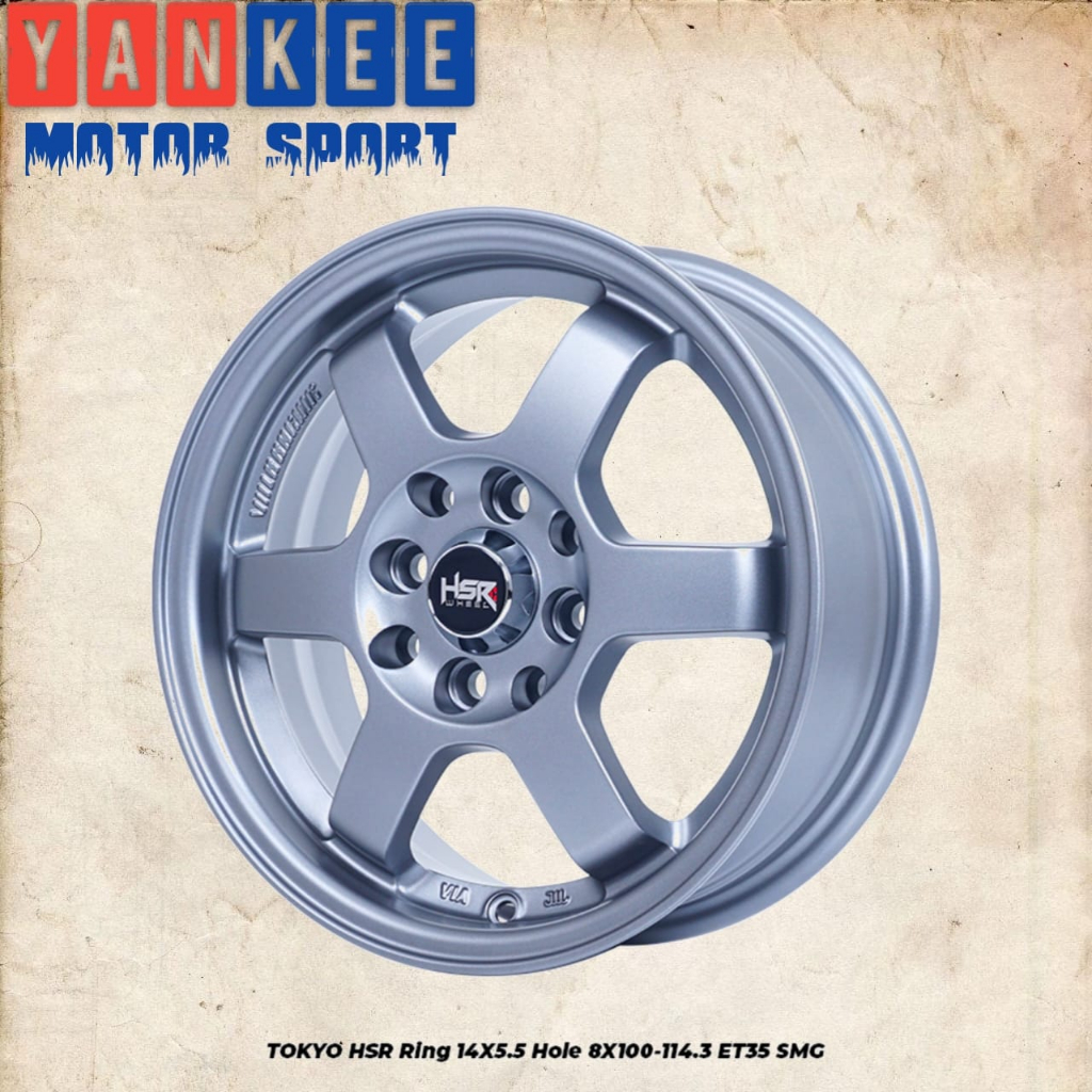 Velg Mobil Daihatsun Xenia Ring 14 HSR TOKYO lebar 5,5