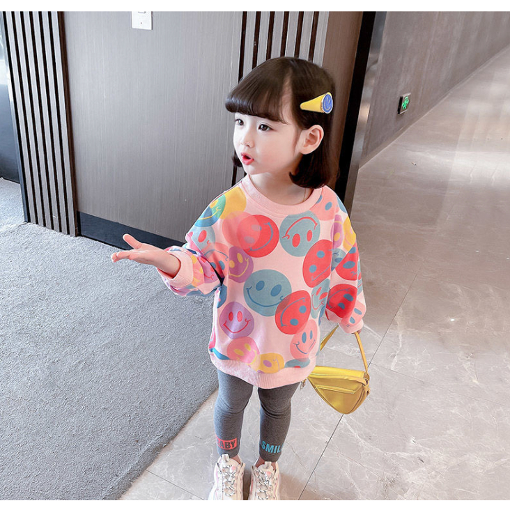 babyfit [3-8thn] setelan anak perempuan sweater + legging baju korean style import nyl-0616