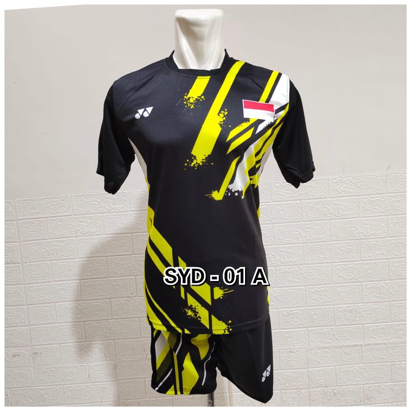 Celana badminton bermotif baju badminton dewasa printing