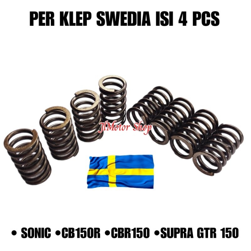 PIR PER KLEP SWEDIA SONIC 150 R CB150 R CBR150 R SUPRA GTR 150 CB 150 CBR 150 ORIGINAL SWEDIA ISI 1 SET 4 PCS