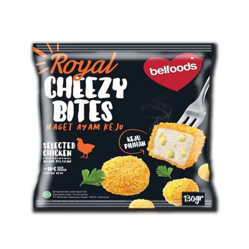 Grosir Royal Cheezy Bites Belfoods 130 gr