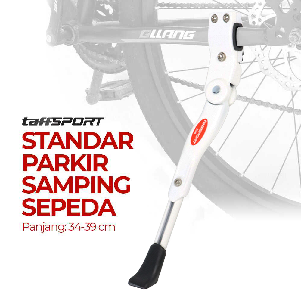 Standar Parkir Samping Sepeda MTB Road Bicycle 34-39cm - Black/White