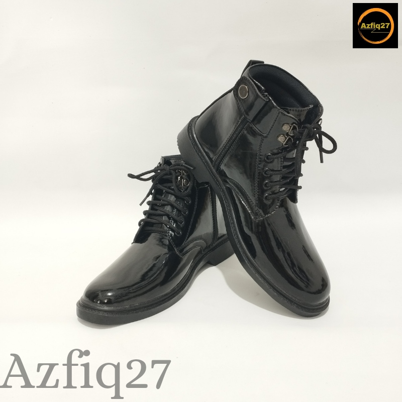 Sepatu Pdh Tni Polri Security Original Mengkilap Formal Terbaru Merk Azfiq27 #2