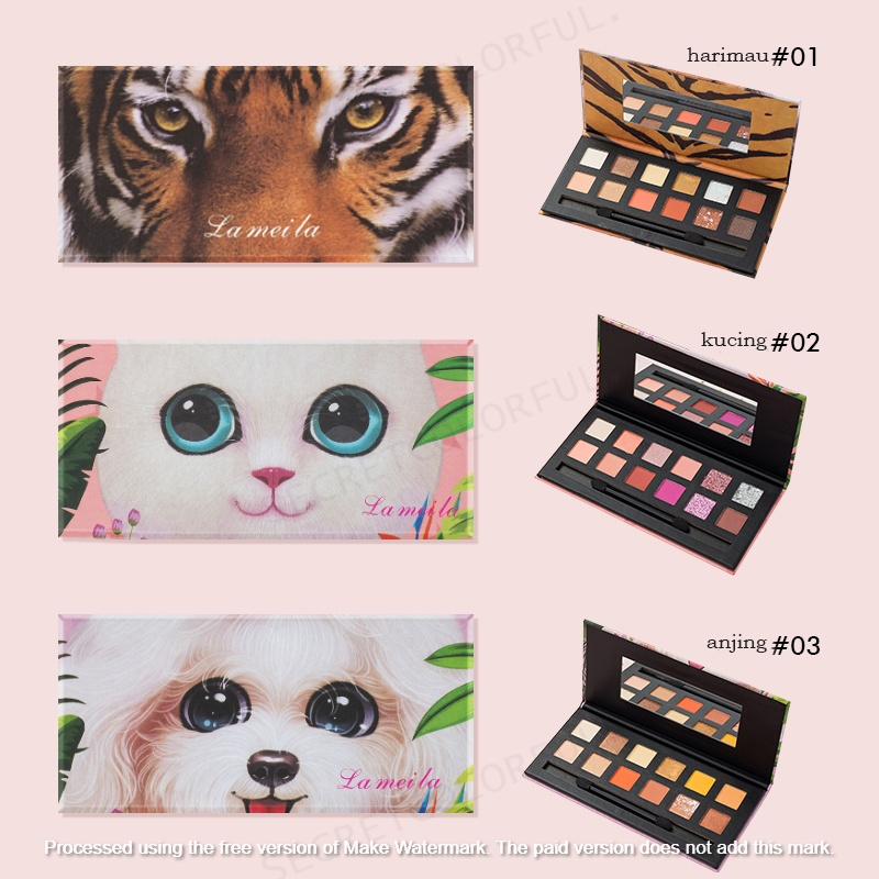 LEMEILA Eyeshadow Pallette Animal Tahan lama