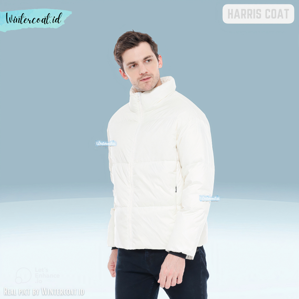 Coat winter pria down padding jacket cowok Harris signature wintercoat.id 90% white bulu angsa big size jumbo jaket putih gunung