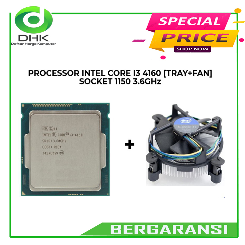 Processor Intel Core i3 4160 3.6 GHz tray socket 1150